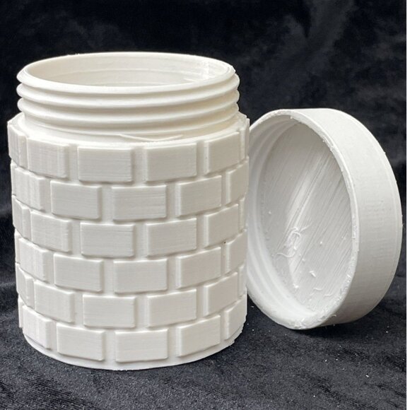 Dungeons And Dragons D&D 3d Printed Dice Storage Tower White & Black - Picture 3 of 7